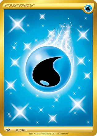 Water Energy (Secret) 231/198 [SWSH06 Chilling Reign]  - Holofoil