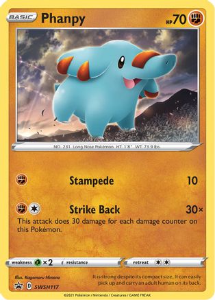 Phanpy SWSH117 [SWSH Sword & Shield Promo Cards]  - Holofoil