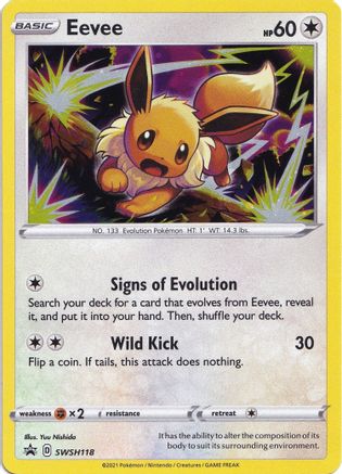 Eevee SWSH118 [SWSH Sword & Shield Promo Cards]  - Holofoil
