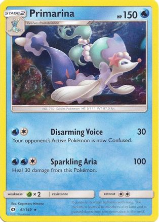 Primarina 041/149 [Miscellaneous Cards & Products]  - Holofoil