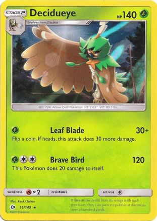 Decidueye 011/149 [Miscellaneous Cards & Products]  - Holofoil