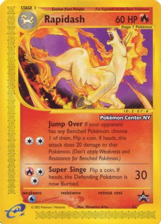 Rapidash [Pokemon Center NY] 051/53 [WoTC Promo]