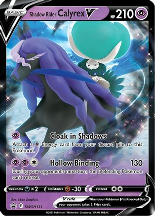 Shadow Rider Calyrex V SWSH131 [SWSH Sword & Shield Promo Cards]  - Holofoil