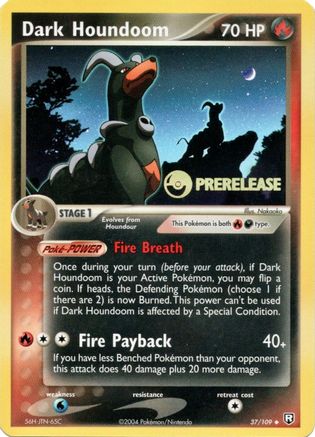 Dark Houndoom 037/109 [Nintendo Promos]  - Holofoil