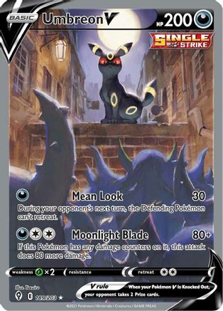 Umbreon V (Alternate Full Art) 189/203 [SWSH07 Evolving Skies]  - Holofoil