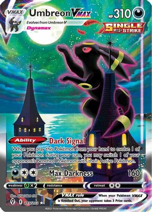 Umbreon VMAX (Alternate Art Secret) 215/203 [SWSH07 Evolving Skies]  - Holofoil