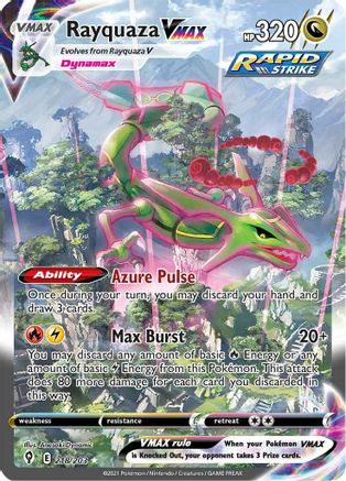 Rayquaza VMAX (Alternate Art Secret) 218/203 [SWSH07 Evolving Skies]  - Holofoil