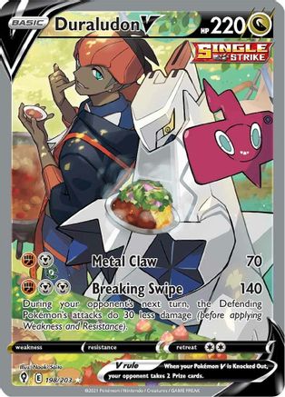 Duraludon V (Alternate Full Art) 198/203 [SWSH07 Evolving Skies]  - Holofoil
