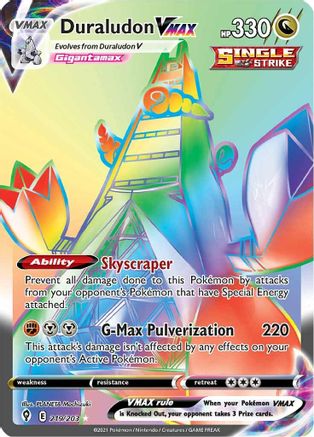 Duraludon VMAX (Secret) 219/203 [SWSH07 Evolving Skies]  - Holofoil