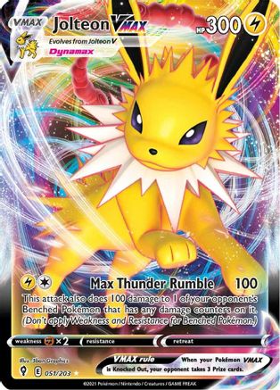 Jolteon VMAX 051/203 [SWSH07 Evolving Skies]  - Holofoil