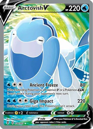 Arctovish V (Full Art) 176/203 [SWSH07 Evolving Skies]  - Holofoil
