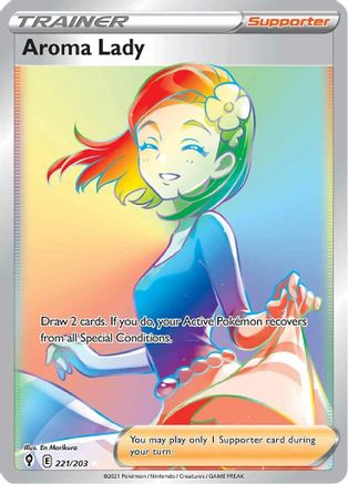 Aroma Lady (Secret) 221/203 [SWSH07 Evolving Skies]  - Holofoil