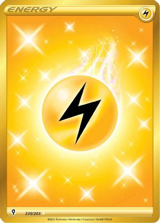 Lightning Energy (Secret) 235/203 [SWSH07 Evolving Skies]  - Holofoil