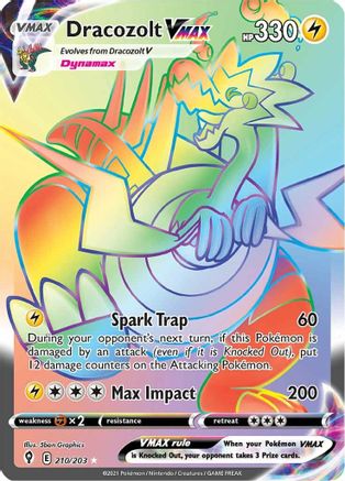 Dracozolt VMAX (Secret) 210/203 [SWSH07 Evolving Skies]  - Holofoil