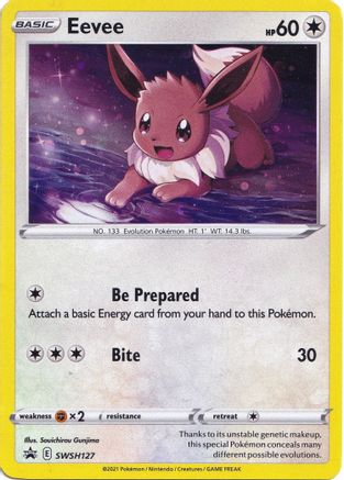 Eevee SWSH127 [SWSH Sword & Shield Promo Cards]  - Holofoil