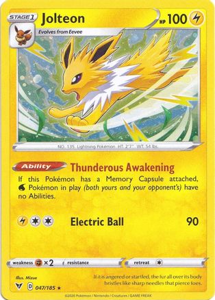 Jolteon 047/185 [Miscellaneous Cards & Products]  - Holofoil