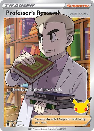 Professor's Research (Full Art) 024/025 [Celebrations]  - Holofoil