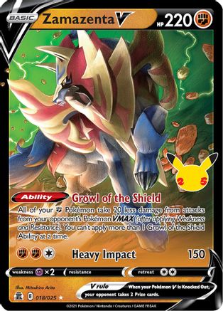 Zamazenta V 018/025 [Celebrations]  - Holofoil