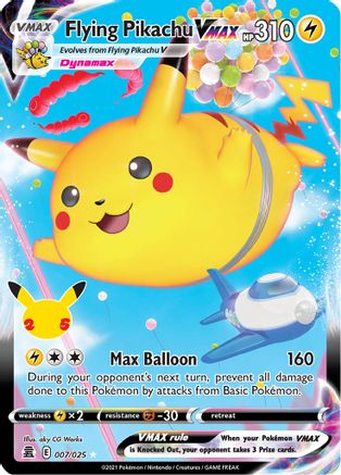 Flying Pikachu VMAX 007/025 [Celebrations]  - Holofoil