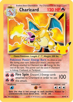Charizard 004/102 [Celebrations Classic Collection]  - Holofoil