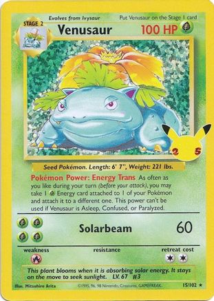 Venusaur 015/102 [Celebrations Classic Collection]  - Holofoil