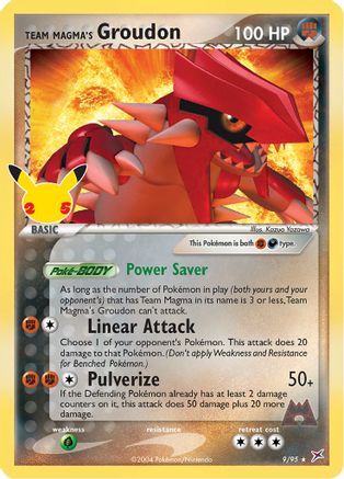 Team Magma's Groudon 009/95 [Celebrations Classic Collection]  - Holofoil