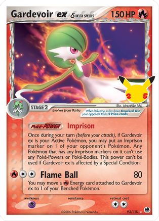 Gardevoir ex (Delta Species) 093/101 [Celebrations Classic Collection]  - Holofoil