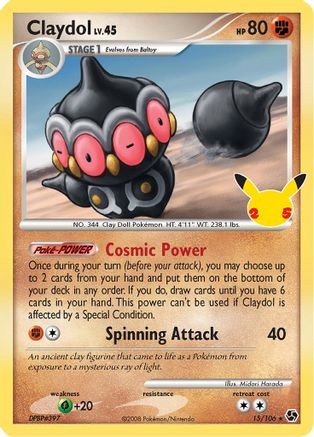 Claydol 015/106 [Celebrations Classic Collection]  - Holofoil