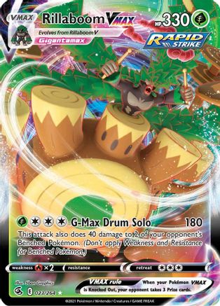 Rillaboom VMAX 023/264 [SWSH08 Fusion Strike]  - Holofoil