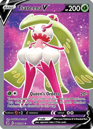 Tsareena V (Full Art) 246/264 [SWSH08 Fusion Strike]  - Holofoil