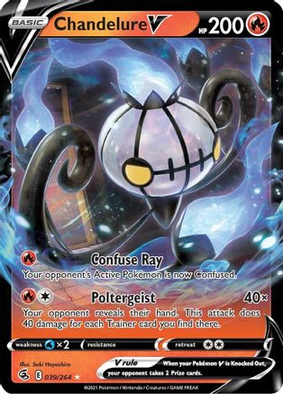 Chandelure V 039/264 [SWSH08 Fusion Strike]  - Holofoil
