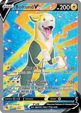 Boltund V (Full Art) 249/264 [SWSH08 Fusion Strike]  - Holofoil