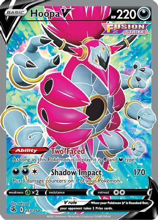 Hoopa V (Full Art) 253/264 [SWSH08 Fusion Strike]  - Holofoil