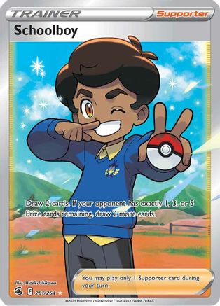 Schoolboy (Full Art) 261/264 [SWSH08 Fusion Strike]  - Holofoil