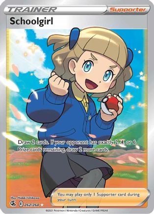 Schoolgirl (Full Art) 262/264 [SWSH08 Fusion Strike]  - Holofoil