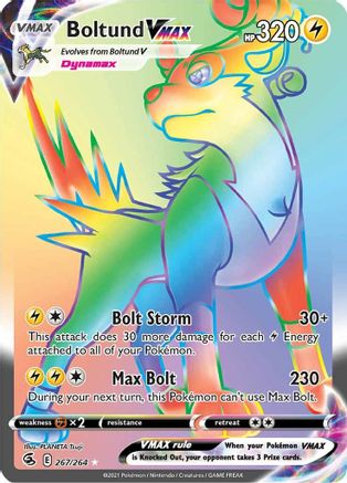 Boltund VMAX (Secret) 267/264 [SWSH08 Fusion Strike]  - Holofoil