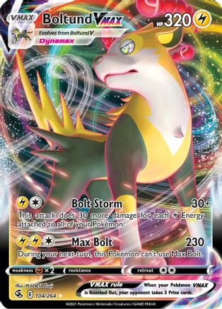 Boltund VMAX 104/264 [SWSH08 Fusion Strike]  - Holofoil