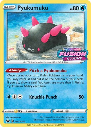 Pyukumuku SWSH169 [SWSH Sword & Shield Promo Cards]  - Holofoil