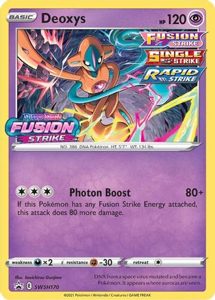 Deoxys SWSH170 [SWSH Sword & Shield Promo Cards]  - Holofoil