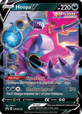 Hoopa V SWSH176 [SWSH Sword & Shield Promo Cards]  - Holofoil