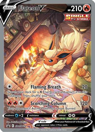 Flareon V SWSH179 [SWSH Sword & Shield Promo Cards]  - Holofoil