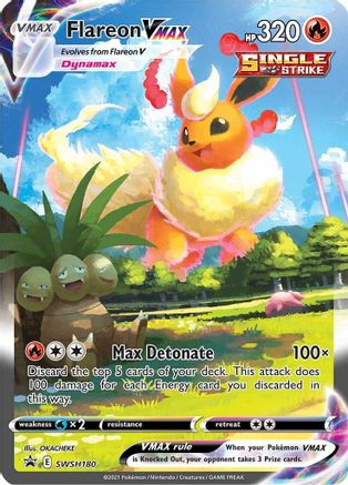 Flareon VMAX SWSH180 [SWSH Sword & Shield Promo Cards]  - Holofoil