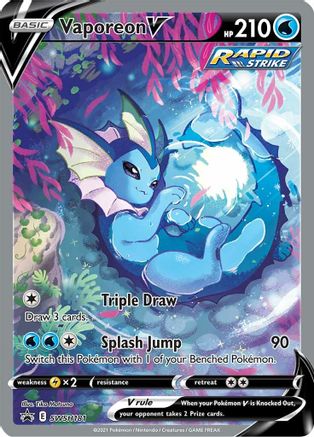 Vaporeon V SWSH181 [SWSH Sword & Shield Promo Cards]  - Holofoil