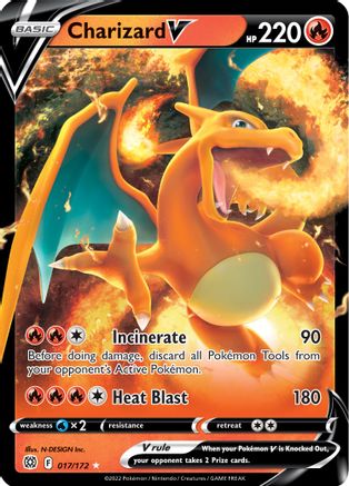Charizard V 017/172 [SWSH09 Brilliant Stars]  - Holofoil