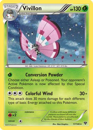 Vivillon 017/146 [Blister Exclusives]  - Holofoil