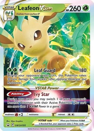 Leafeon VSTAR SWSH195 [SWSH Sword & Shield Promo Cards]  - Holofoil