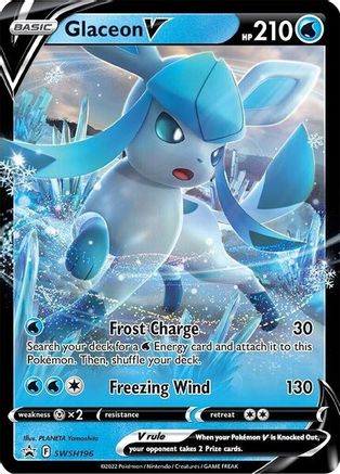 Glaceon V SWSH196 [SWSH Sword & Shield Promo Cards]  - Holofoil