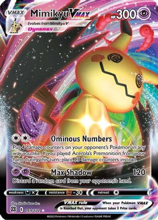Mimikyu VMAX 069/172 [SWSH09 Brilliant Stars]  - Holofoil