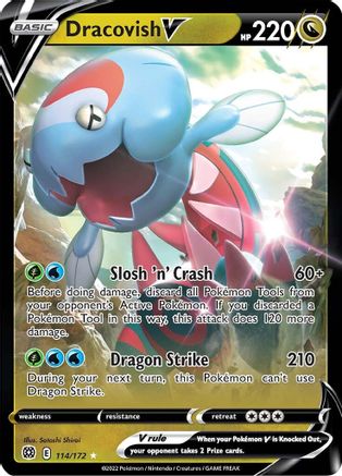 Dracovish V 114/172 [SWSH09 Brilliant Stars]  - Holofoil