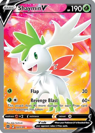 Shaymin V (Full Art) 152/172 [SWSH09 Brilliant Stars]  - Holofoil